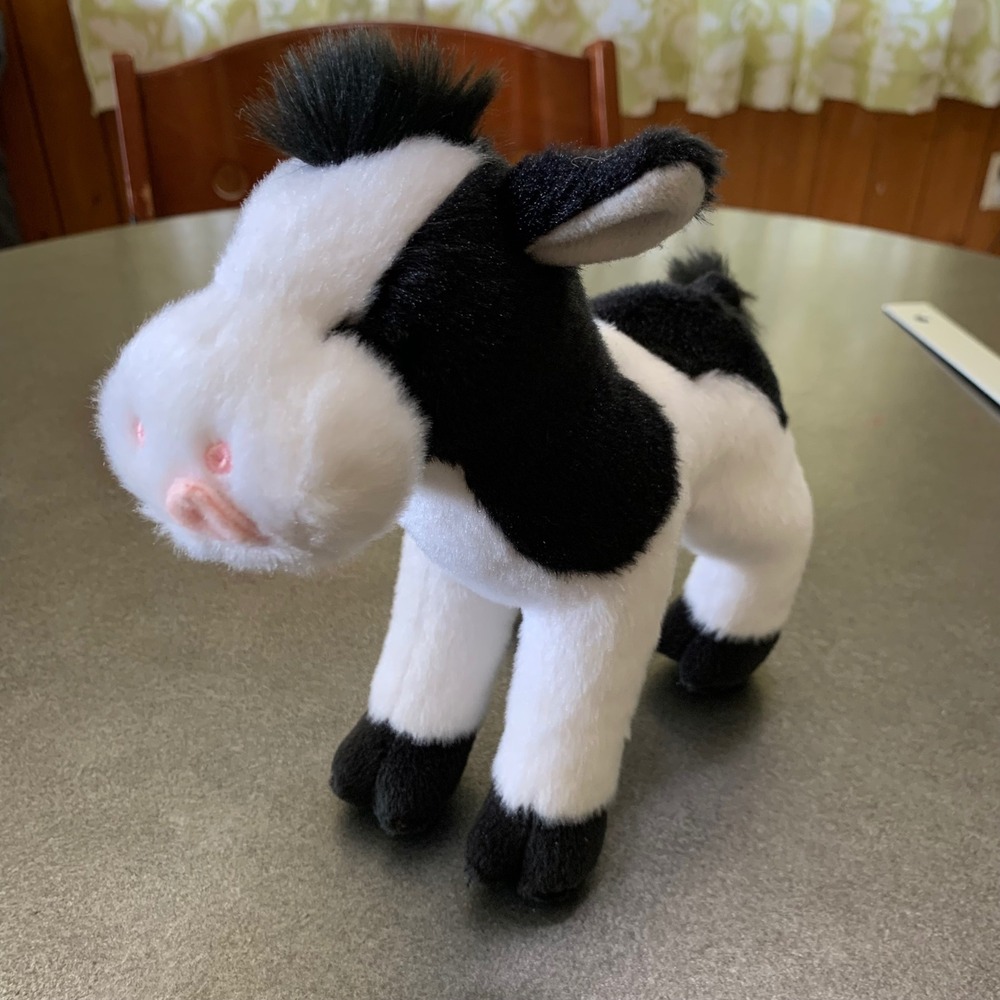 Douglas Cow Plush Sweet Cream Dairy Calf Black White Stuffed Animal Toy 8"‎ 2021